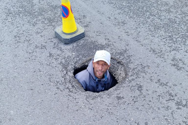 Pinterest (pothole): Britain’s ‘worst ever pothole’ is big enough to swallow a child – is it in your area?